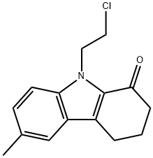 9-(2-CHLOROETHYL)-6-METHYL-2,3,4,9-TETRAHYDRO-1H-CARBAZOL-1-ONE Struktur