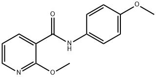 2-METHOXY-N-(4-METHOXYPHENYL)NICOTINAMIDE Struktur