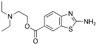 2-AMINO-BENZOTHIAZOLE-6-CARBOXYLIC ACID 2-DIETHYLAMINO-ETHYL ESTER Struktur