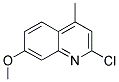 2-CHLORO-7-METHOXY-4-METHYL-QUINOLINE Struktur