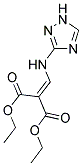 DIETHYL 2-((3H-2,3,5-TRIAZOLYLAMINO)METHYLENE)PROPANE-1,3-DIOATE Struktur