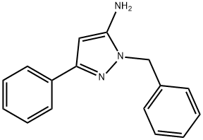 1-BENZYL-3-PHENYL-1H-PYRAZOL-5-AMINE Struktur