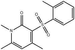 1,4,6-TRIMETHYL-3-[(2-METHYLPHENYL)SULFONYL]-2(1H)-PYRIDINONE Struktur