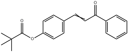 4-(3-OXO-3-PHENYL-1-PROPENYL)PHENYL PIVALATE Struktur