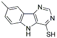 4-MERCAPTO-8-METHYLPYRIMIDINO [5,4-B]INDOLE Struktur