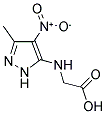 (5-METHYL-4-NITRO-2 H-PYRAZOL-3-YLAMINO)-ACETIC ACID Struktur