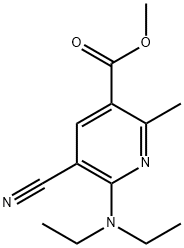 METHYL 5-CYANO-6-(DIETHYLAMINO)-2-METHYLNICOTINATE Struktur