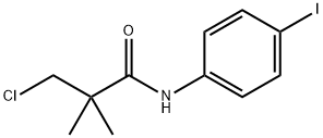 3-CHLORO-N-(4-IODOPHENYL)-2,2-DIMETHYLPROPANAMIDE Struktur