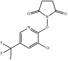 1-([3-CHLORO-5-(TRIFLUOROMETHYL)-2-PYRIDINYL]OXY)DIHYDRO-1H-PYRROLE-2,5-DIONE Struktur