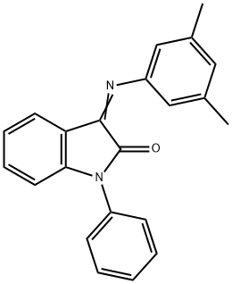 3-[(3,5-DIMETHYLPHENYL)IMINO]-1-PHENYL-1,3-DIHYDRO-2H-INDOL-2-ONE Struktur