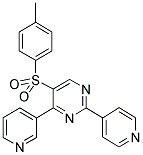 5-[(4-METHYLPHENYL)SULPHONYL]-2-(PYRIDIN-4-YL)-4-(PYRIDIN-3-YL)PYRIMIDINE Struktur