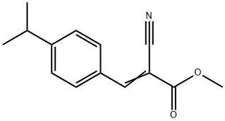 METHYL 2-NITRILO-3-(4-(ISOPROPYL)PHENYL)PROP-2-ENOATE Struktur