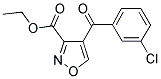 ETHYL 4-(3-CHLOROBENZOYL)-3-ISOXAZOLECARBOXYLATE Struktur