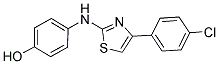 4-[[4-(4-CHLOROPHENYL)-2-THIAZOLYL]AMINO]PHENOL Struktur