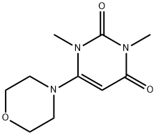 1,3-DIMETHYL-6-MORPHOLINO-2,4(1H,3H)-PYRIMIDINEDIONE Struktur