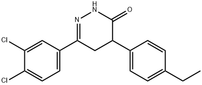 6-(3,4-DICHLOROPHENYL)-4-(4-ETHYLPHENYL)-4,5-DIHYDRO-3(2H)-PYRIDAZINONE Struktur