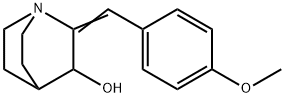 2-[(4-METHOXYPHENYL)METHYLENE]-3-QUINUCLIDINOL Struktur