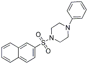 1-(2-NAPHTHYLSULFONYL)-4-PHENYLPIPERAZINE Struktur