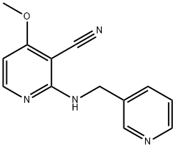 4-METHOXY-2-[(3-PYRIDINYLMETHYL)AMINO]NICOTINONITRILE Struktur