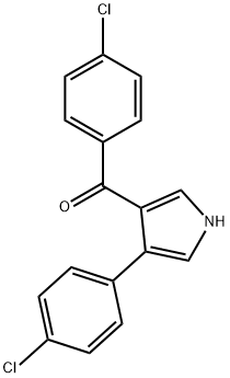 (4-CHLOROPHENYL)[4-(4-CHLOROPHENYL)-1H-PYRROL-3-YL]METHANONE Struktur