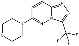 6-MORPHOLINO-3-(TRIFLUOROMETHYL)[1,2,4]TRIAZOLO[4,3-B]PYRIDAZINE Struktur