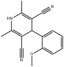 4-(2-METHOXYPHENYL)-2,6-DIMETHYL-1,4-DIHYDRO-3,5-PYRIDINEDICARBONITRILE Struktur