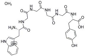 L-TRP-GLY-GLY-GLY-GLY-TYR 1 1/2 H2O Struktur