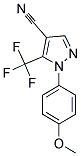 1-(4-METHOXYPHENYL)-5-(TRIFLUOROMETHYL)-1H-PYRAZOLE-4-CARBONITRILE Struktur