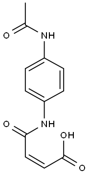 3-(4-ACETYLAMINO-PHENYLCARBAMOYL)-ACRYLIC ACID Struktur