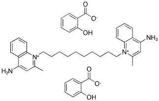 DEQUALINIUM SALICYLATE Struktur