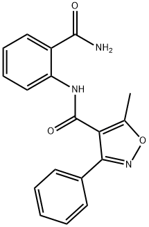 2-((5-METHYL-3-PHENYLISOXAZOL-4-YL)CARBONYLAMINO)BENZAMIDE Struktur