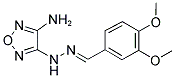 3,4-DIMETHOXYBENZALDEHYDE (4-AMINO-1,2,5-OXADIAZOL-3-YL)HYDRAZONE Struktur