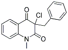 3-BENZYL-3-CHLORO-1-METHYL-1,2,3,4-TETRAHYDROQUINOLINE-2,4-DIONE Struktur