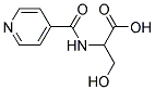 3-HYDROXY-2-[(PYRIDINE-4-CARBONYL)-AMINO]-PROPIONIC ACID Struktur