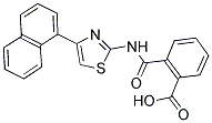 2-(([4-(1-NAPHTHYL)-1,3-THIAZOL-2-YL]AMINO)CARBONYL)BENZOIC ACID Struktur