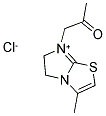 3-METHYL-7-(2-OXOPROPYL)-5,6-DIHYDROIMIDAZO[2,1-B][1,3]THIAZOL-7-IUM CHLORIDE Struktur