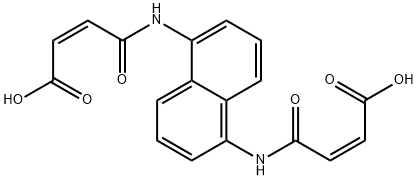 3-[5-(3-CARBOXY-ACRYLOYLAMINO)-NAPHTHALEN-1-YLCARBAMOYL]-ACRYLIC ACID Struktur