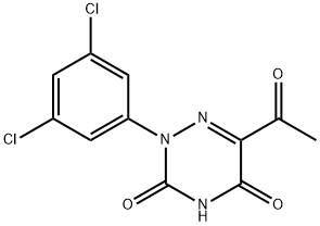 6-ACETYL-2-(3,5-DICHLOROPHENYL)-1,2,4-TRIAZINE-3,5(2H,4H)-DIONE Struktur