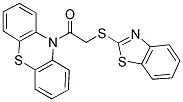 10-[(1,3-BENZOTHIAZOL-2-YLTHIO)ACETYL]-10H-PHENOTHIAZINE Struktur