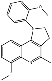 2-(6-METHOXY-4-METHYL-2,3-DIHYDRO-1H-PYRROLO[3,2-C]QUINOLIN-1-YL)PHENYL METHYL ETHER Struktur