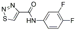 N-(3,4-DIFLUOROPHENYL)-1,2,3-THIADIAZOLE-4-CARBOXAMIDE Struktur