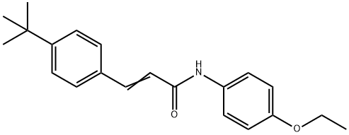 3-[4-(TERT-BUTYL)PHENYL]-N-(4-ETHOXYPHENYL)ACRYLAMIDE Struktur