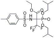 ETHYL 2-(DIISOBUTOXYPHOSPHORYL)-3,3,3-TRIFLUORO-2-([(4-METHYLPHENYL)SULFONYL]AMINO)PROPANOATE Struktur