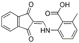 2-(((1,3-DIOXOINDAN-2-YLIDENE)METHYL)AMINO)-6-METHYLBENZOIC ACID Struktur