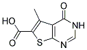 5-METHYL-4-OXO-3,4-DIHYDRO-THIENO[2,3-D]PYRIMIDINE-6-CARBOXYLIC ACID Struktur