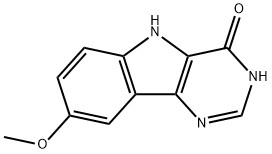 8-METHOXYPYRIMIDINO[5,4-B]INDOL-4(3H)-ONE Struktur