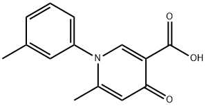 6-METHYL-1-(3-METHYLPHENYL)-4-OXO-1,4-DIHYDRO-3-PYRIDINECARBOXYLIC ACID Struktur