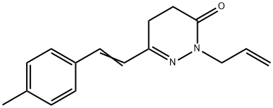 2-ALLYL-6-(4-METHYLSTYRYL)-4,5-DIHYDRO-3(2H)-PYRIDAZINONE Struktur