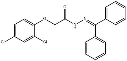 2-(2,4-DICHLOROPHENOXY)-N'-(DIPHENYLMETHYLENE)ACETOHYDRAZIDE Struktur