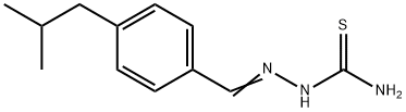 AMINO((1-AZA-2-(4-(2-METHYLPROPYL)PHENYL)VINYL)AMINO)METHANE-1-THIONE Struktur